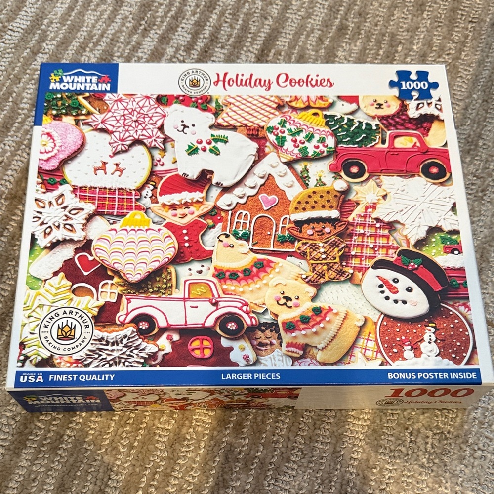 White Mountain Festive Holiday Cookies Puzzle